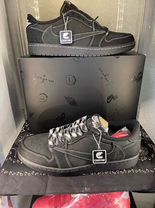 Travis Scott x Nike Air Jordan 1 Low OG "Black/Phantom" DM7866-001 26.5cm