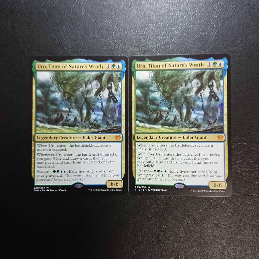 【最安値】自然の怒りのタイタン、ウーロ 英語版2枚セット