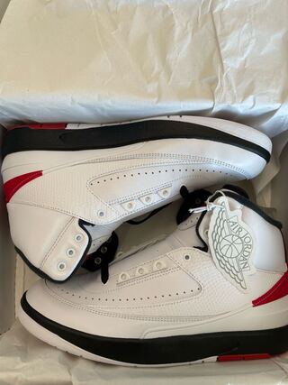 Nike Air Jordan 2 OG "Chicago" 2022 Ho Wight/Varsity Red/Black DX2454-106 26.5cm