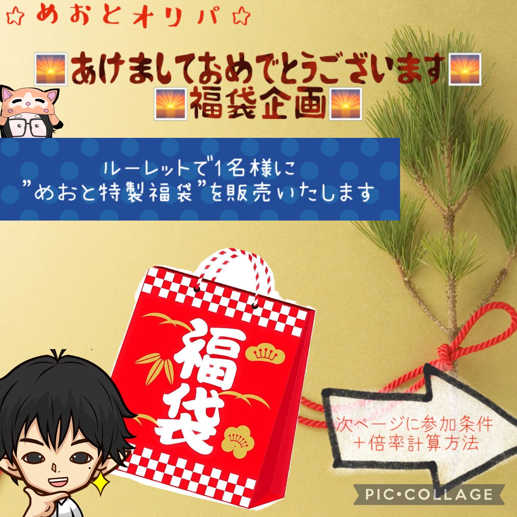 謹賀新年　めおとオリパ特製　福袋企画