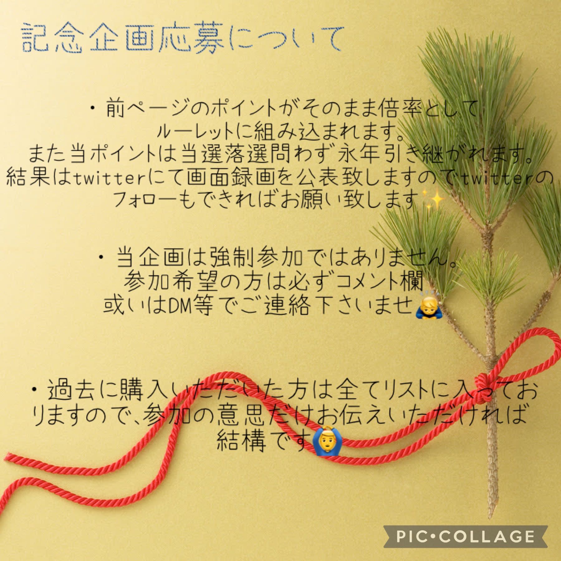 謹賀新年　めおとオリパ特製　福袋企画