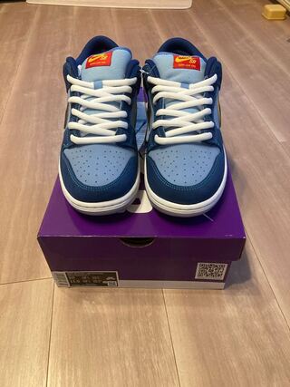 Y So Sad? × x Nike SB Dunk Low "Coastal Snubbull" Coastal Snubbull/Speed Lightning Yellow/University Red DX5549-400 28cm