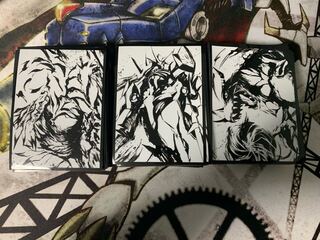 【バラ売り可】デジモン オメガモン グレイモン ガルルモン モノクロスリーブ 3種