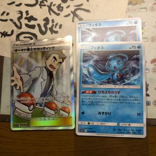 フィオネ　2枚、オーキド博士のセッティング