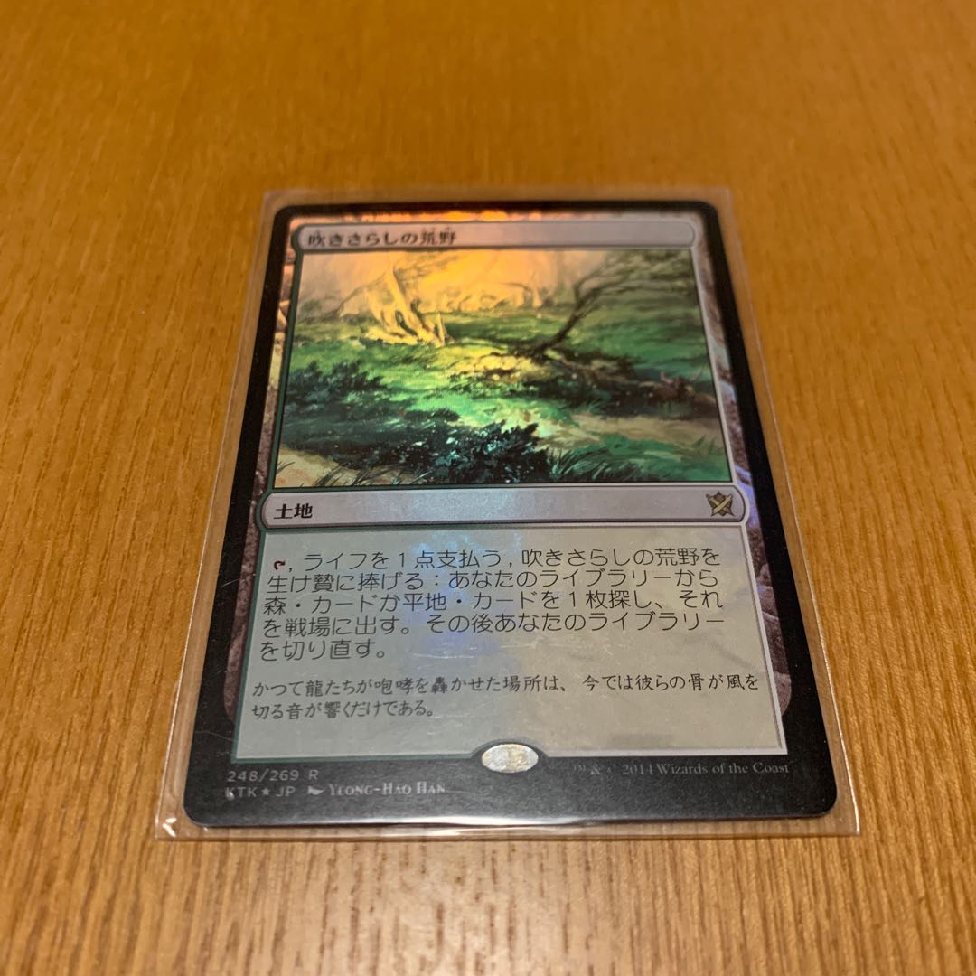 吹きさらしの荒野 日本語 Foil 1枚の通販 ゆうき Magi トレカ専用フリマアプリ