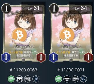 ミスビットコイン　2枚
