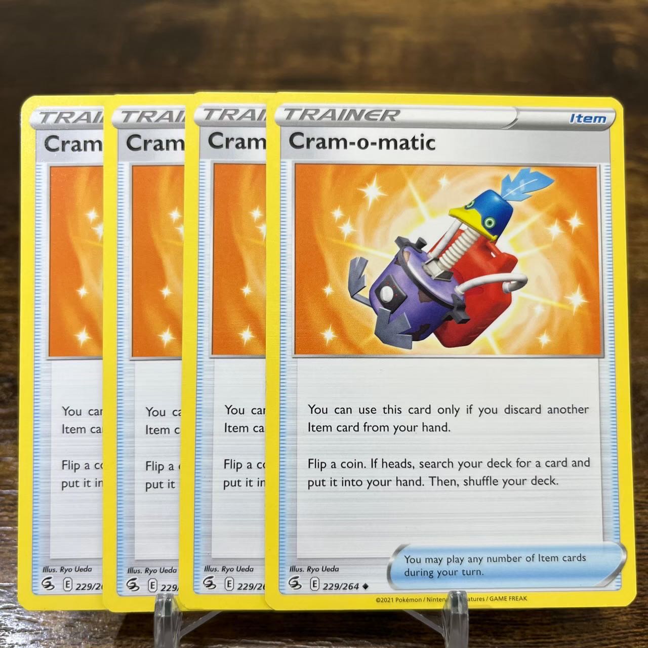 Pokmon Cards [English Version] Cramorant Robot 229/264 Promo Set of 4 4