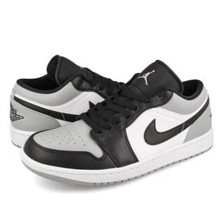 Nike Air Jordan 1 Low "Shadow Toe" Ho Wight/Black Light Smoke Grey 553560-052 28.5cm