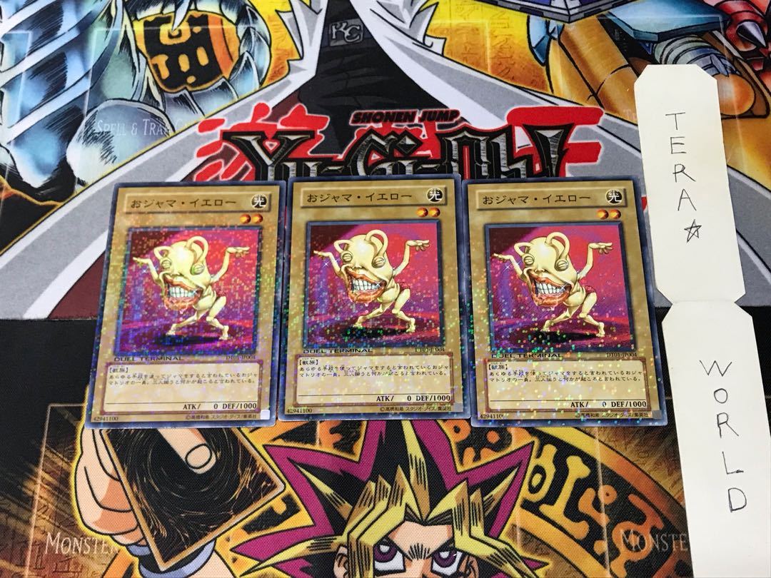 Ojama Yellow DT01 1 Duel Terminal, Set of 3, Tera.