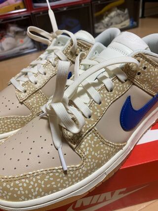 Nike Dunk Low PRM "Sesame/Snubbull Swoosh" Sesame/Snubbull Jay/Sail DZ4853-200 28.5cm