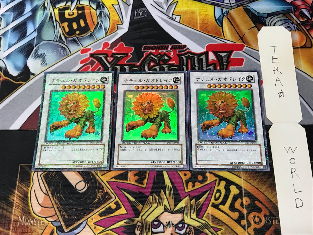 ナチュル・ガオドレイク DT04 1 デュエルターミナル 3枚セット てら
