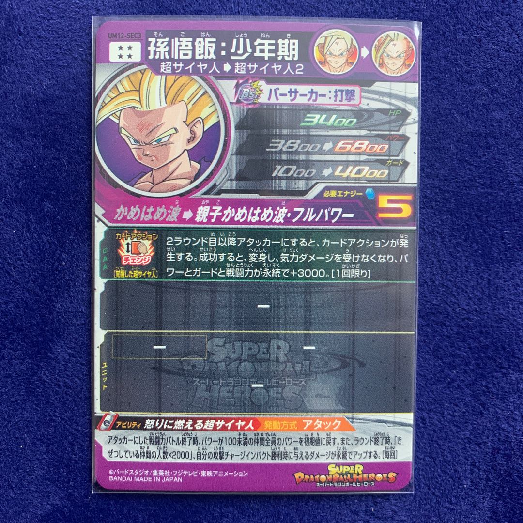 ドラゴンボールヒーローズ   孫悟飯少年期