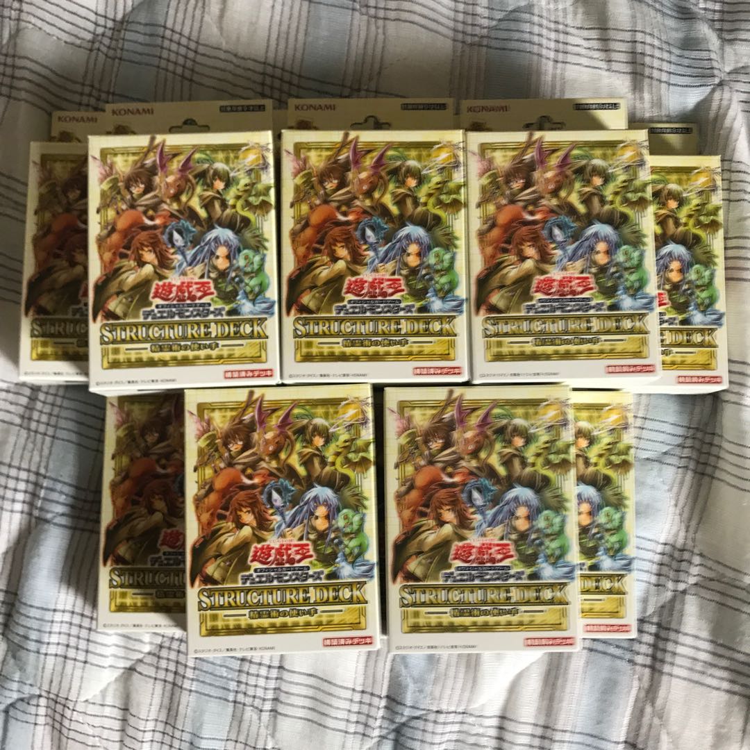 即発送 在庫12箱 遊戯王 ストラクチャー 精霊術の使い手未開封3箱 ぽんこつ他