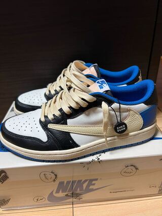 Travis Scott x Fragment x Nike Air Jordan 1 Low 25cm