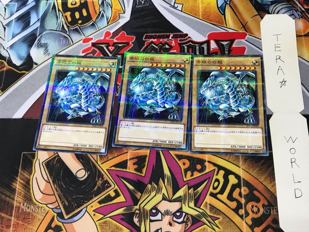 Blue-Eyes White Dragon SDKS 3 Normal Parallel 3-Card Set Tera