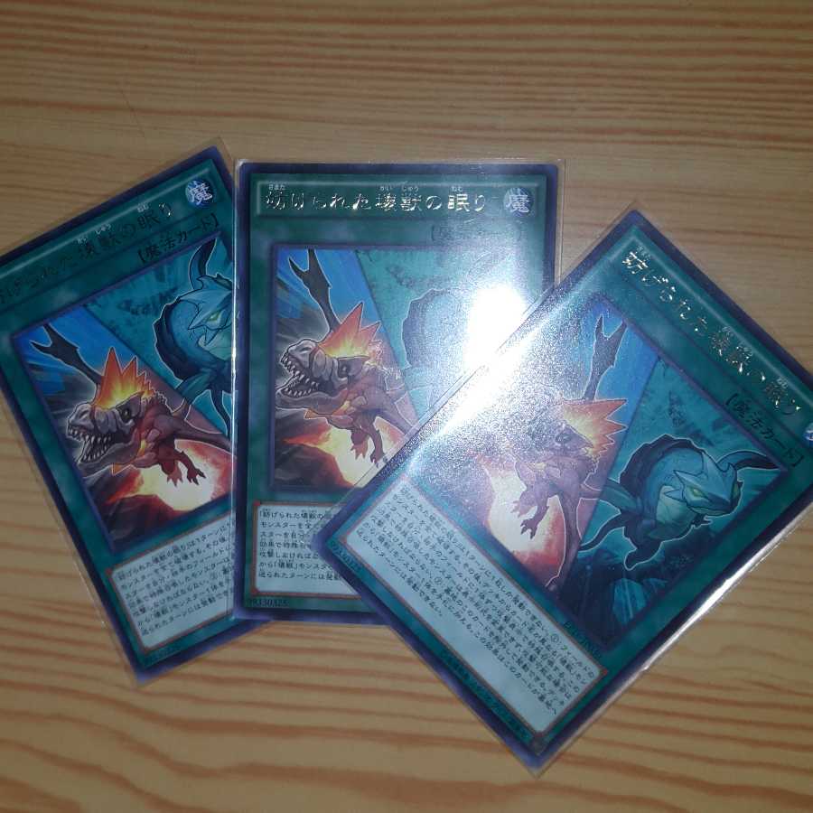 妨げられた怪獣の眠り　3枚