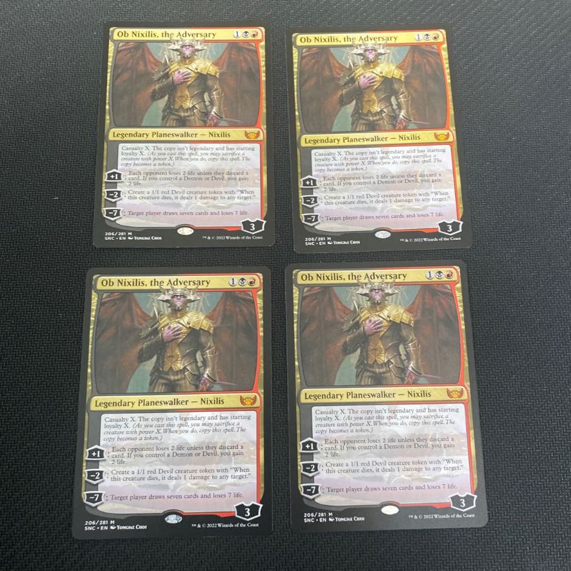 敵対するもの、オブ・ニクシリス 英語版 3枚