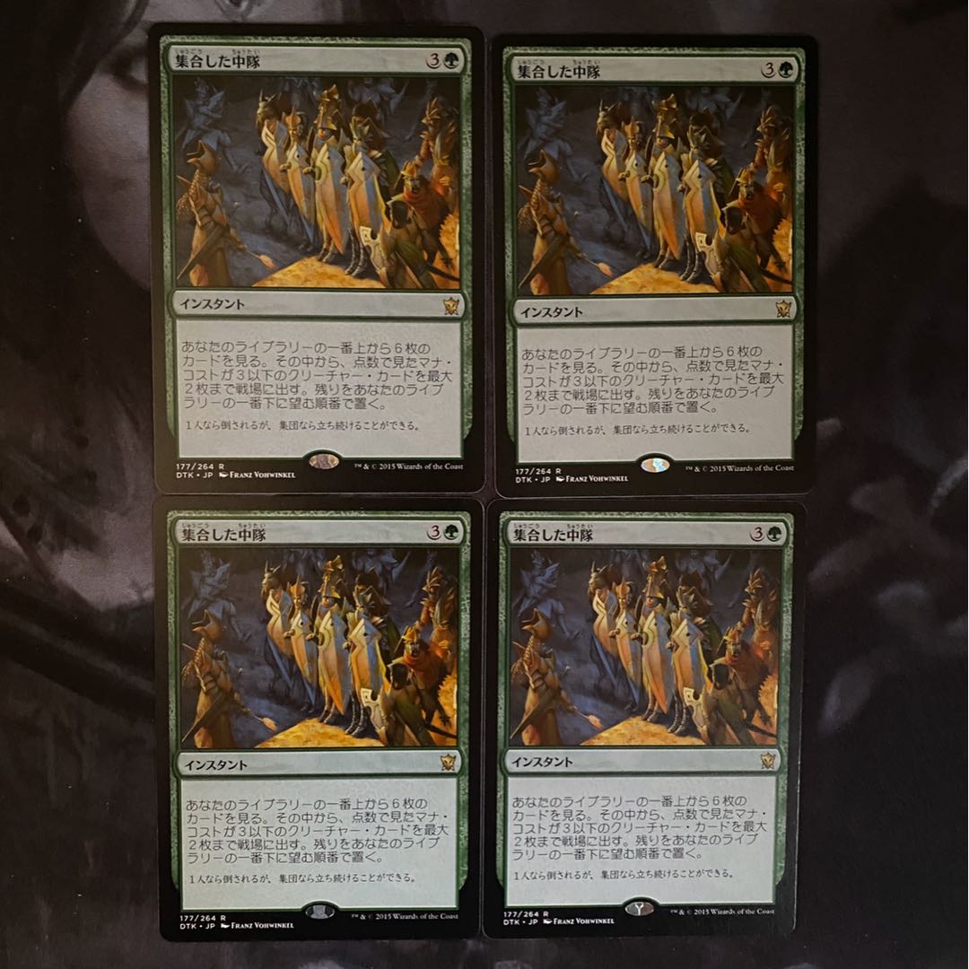 専用】集合した中隊　日本語3枚セット