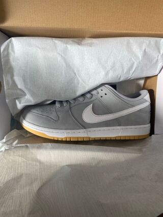 Nike SB Dunk Low Orange Rae Bianca "Gray Gum" Wolf Grey/HoWight/Gum DV5464-001 27.5cm