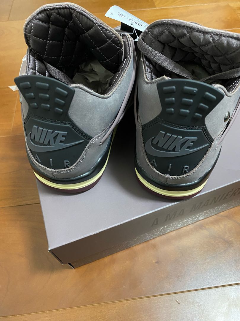 ア・マ・マニエール × ナイキ エアジョーダン4 "バイオレットオレ" バイオレットオレ/ミディアムアッシュ/ブラック/ムスリン DV6773-220 27cm