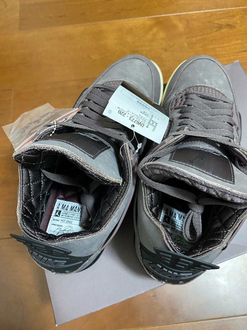 ア・マ・マニエール × ナイキ エアジョーダン4 "バイオレットオレ" バイオレットオレ/ミディアムアッシュ/ブラック/ムスリン DV6773-220 27cm