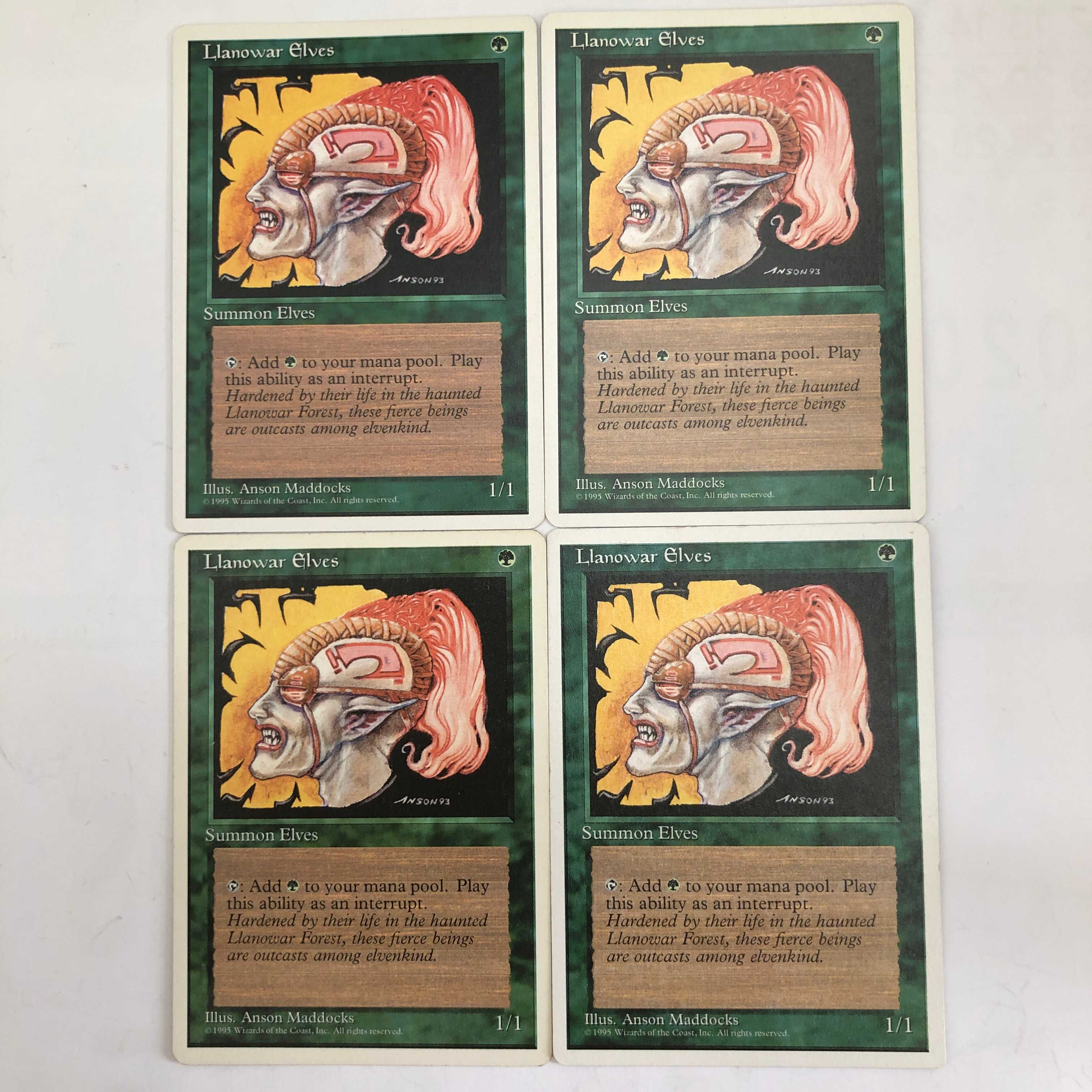 ラノワールのエルフ/Llanowar Elves (らのわーるのえるふ)/英4