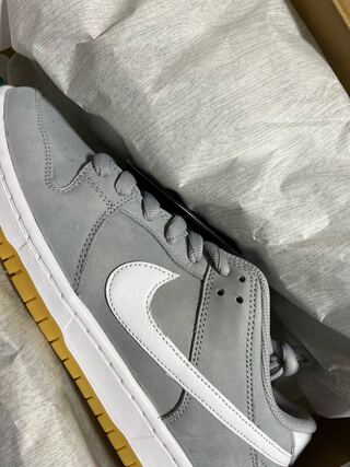 ナイキ SB ダンク ロー オレンジレーベル "グレーガム" ウルフグレー/ホワイト/ガム DV5464-001 27.5cm