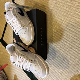 ユニオン × ナイキ エアジョーダン1 ロー KO "セイルレザー" セイル/ムスリン/ニュートラルグレー DZ4864-100 26.5cm