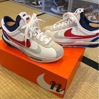 Sakai x Nike Zoom Cortez Sp "HoWight and University Red" DQ0581-100 27cm