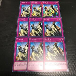 遊戯王　神の宣告　9枚