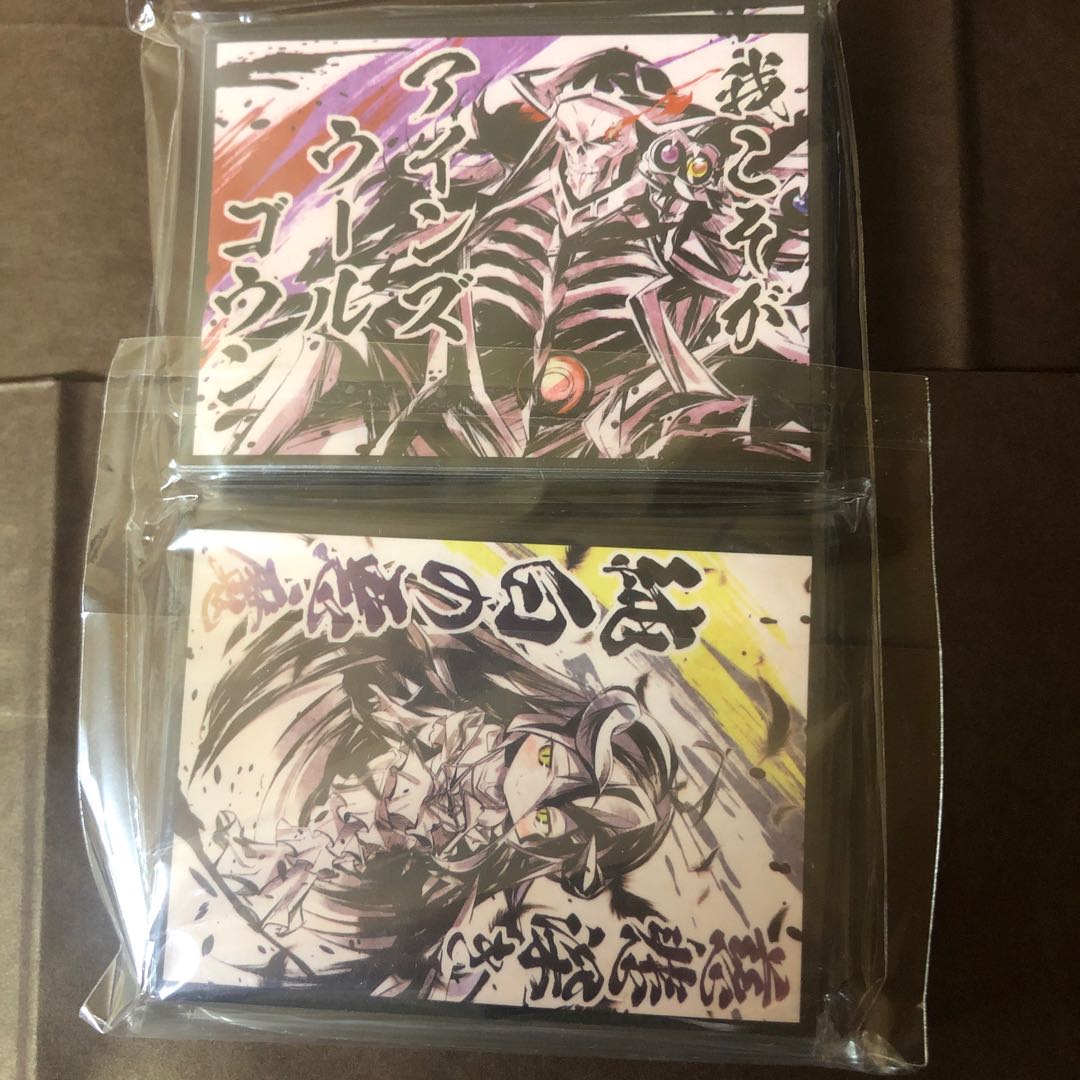 スリーブ  オバロ 墨絵セット アインズ アルベド