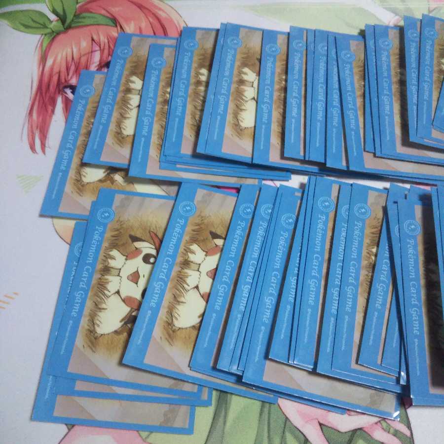 ポケモンデッキシールド【ぼうしをかぶったピカチュウ①】中古58枚