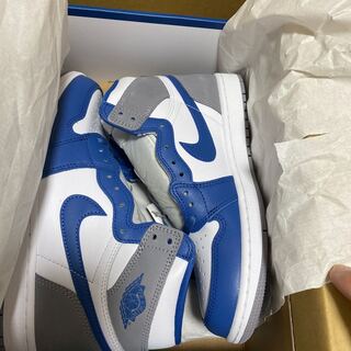 ナイキ エアジョーダン1 ハイ OG "トゥルーブルー" トゥルーブルー/ホワイト/セメントグレー DZ5485-410 26cm