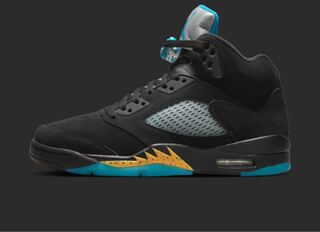 Nike Air Jordan 5 "Aqua" Black/Aquatone/Taxi DD0587-047 26cm
