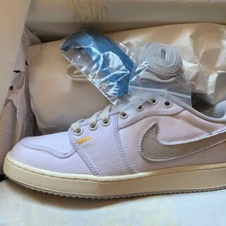Union x Nike Air Jordan 1 Low KO "Ho Wight Canvas" Ho Wight/Sail/University Gold/Slate Warrior Ral Gray DO8912-101 26cm