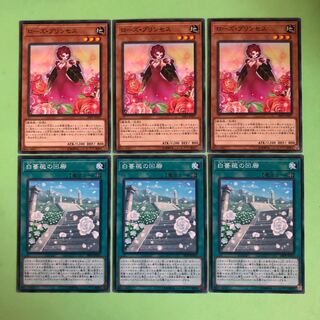 ローズ・プリンセス／白薔薇の回廊／各3枚【 遊戯王 ・プレイ用】ノーマル