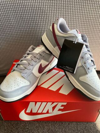 Nike WMNS Dunk Low "Grey/Red 28.5cm 28.5cm