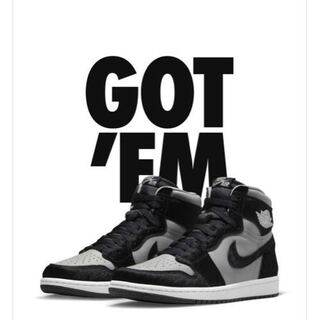 ナイキ ウィメンズ エアジョーダン1 レトロ ハイ OG "ミディアムグレー" DZ2523-001 28.5cm