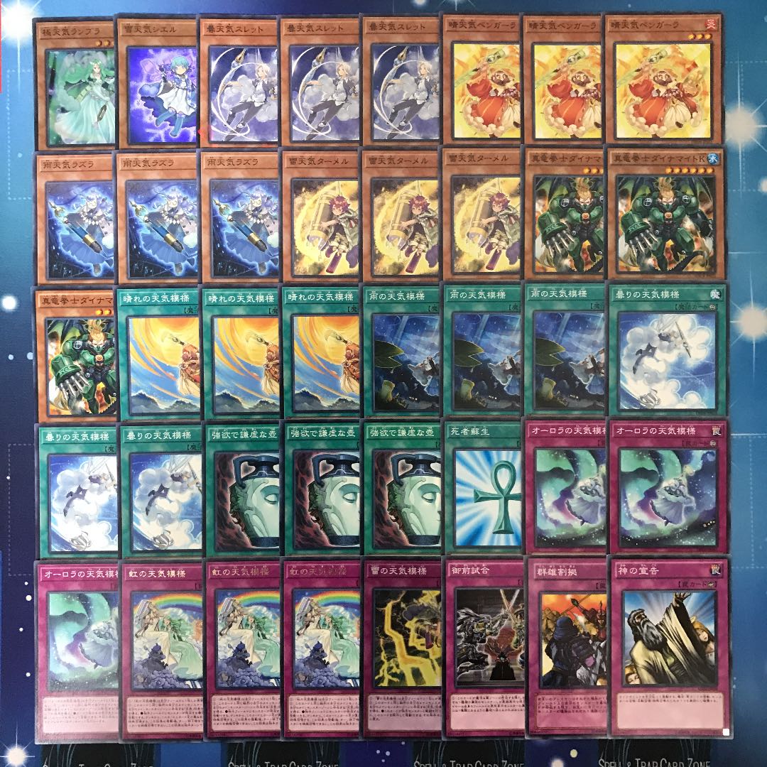 【本格構築】天気デッキ40枚 EX2枚