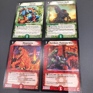 英語版 シールドトリガークリーチャー4枚セット