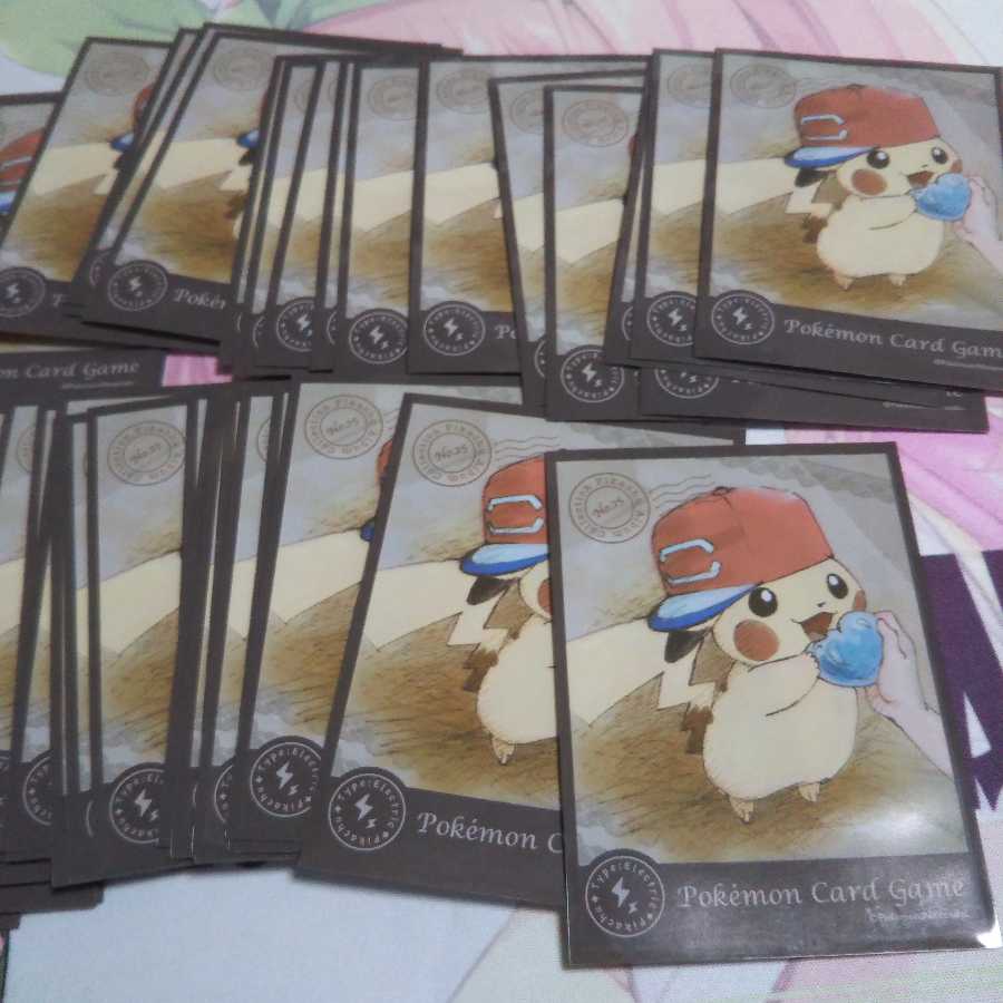 ポケモンデッキシールド【ぼうしをかぶったピカチュウ③】中古59枚