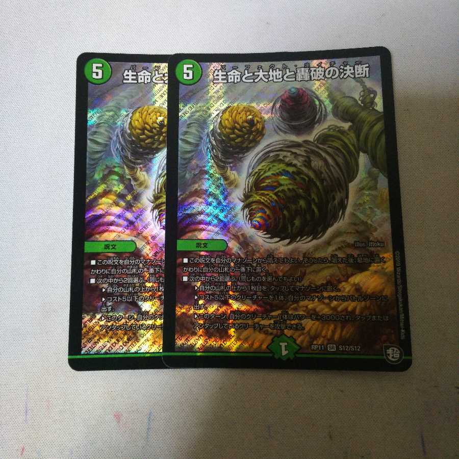 生命と大地と轟破の決断 2枚