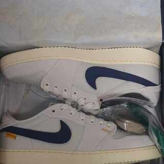 ユニオン × ナイキ エアジョーダン1 ロー KO "セイルレザー" セイル/ムスリン/ニュートラルグレー DZ4864-100 27cm