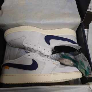 Union x Nike Air Jordan 1 Low KO "Sail Leather" Sail/Muslin/Slate Warrior Rural Grey DZ4864-100 27cm