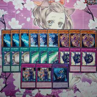 ブラックマジシャン　デッキパーツ　黒の魔導陣　マジシャンズロッド