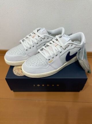 ユニオン × ナイキ エアジョーダン1 ロー KO "セイルレザー" セイル/ムスリン/ニュートラルグレー DZ4864-100 28cm