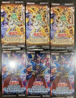 遊戯王　デュエリストパック　輝石のデュエリスト編　深淵のデュエリスト編　各3箱　6BOXセット　未開封