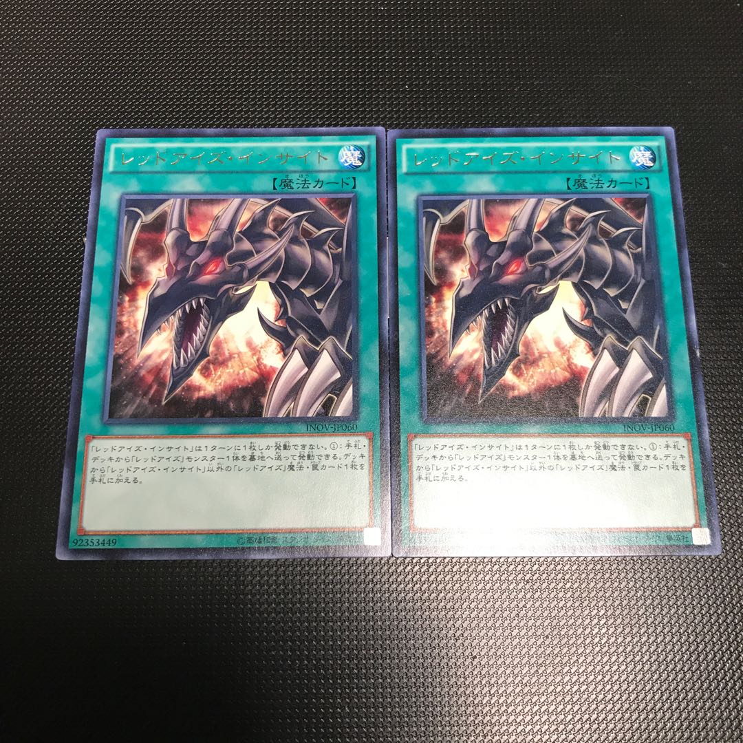 遊戯王 レッドアイズ・インサイト 字レア 2枚