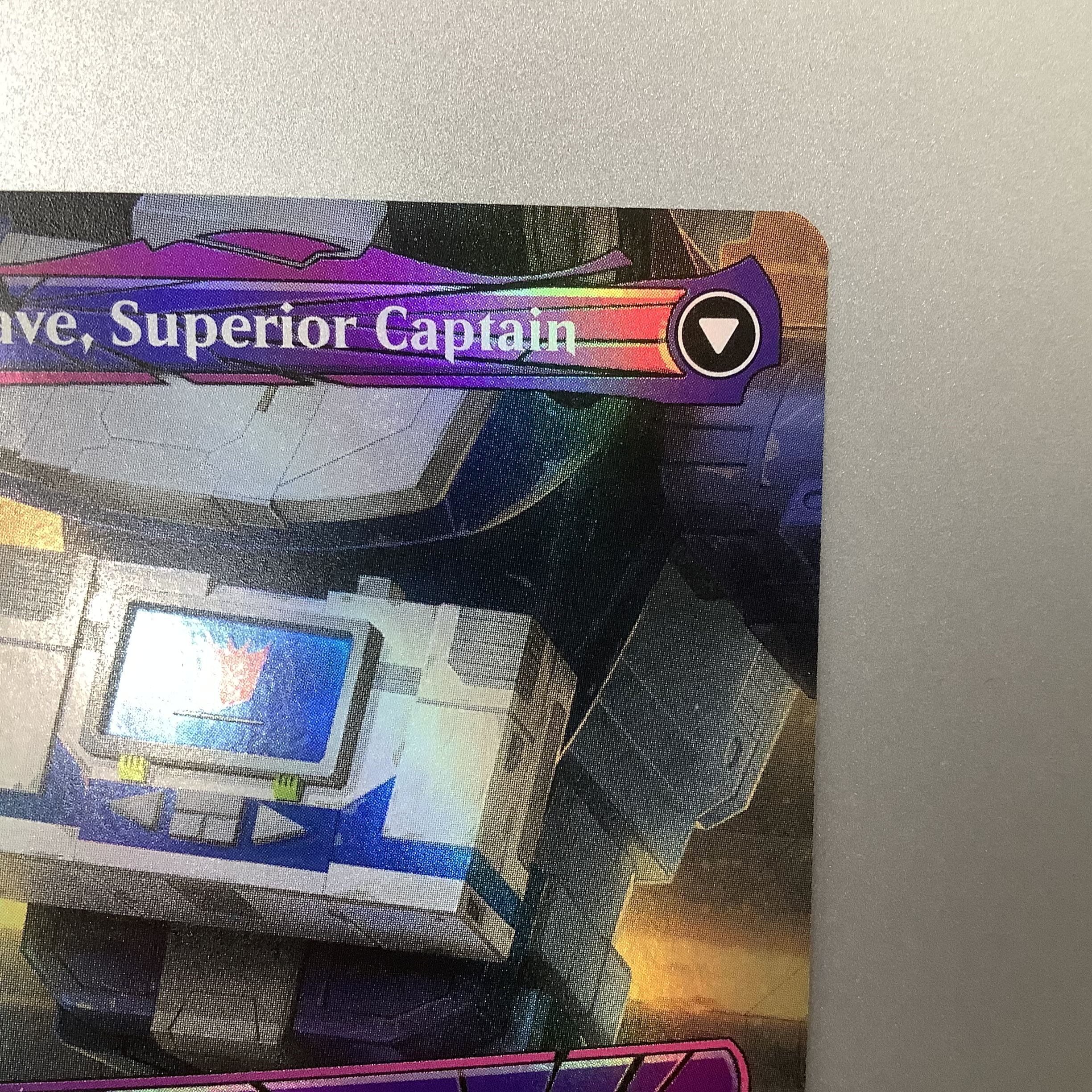 (美品)音波のスパイ、サウンドウェーブ/Soundwave, Sonic Spy/上級隊長、サウンドウェーブ/Soundwave, Superior Captain ボーダーレス シャッタードグラス Foil BOD