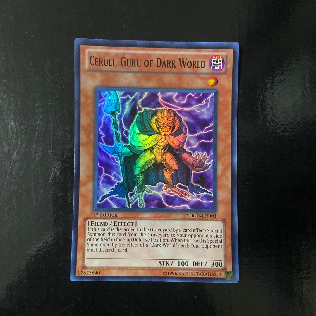Ceruli, Guru of Dark World Super Rare English EN003 CERULI,GURU OF DARK WORLD